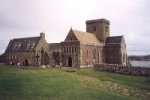 a clickable picture of the restored abbey on Iona